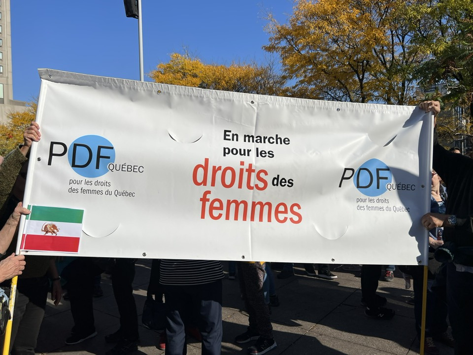 Soutien de PDF Québec aux Iraniennes